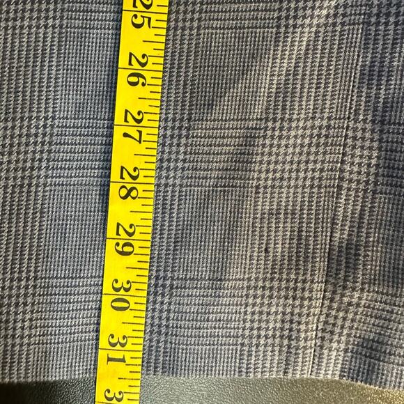 Lauren Ralph Lauren Blue Houndstooth Single Breasted Linen Blazer Size 46R - Picture 9 of 9